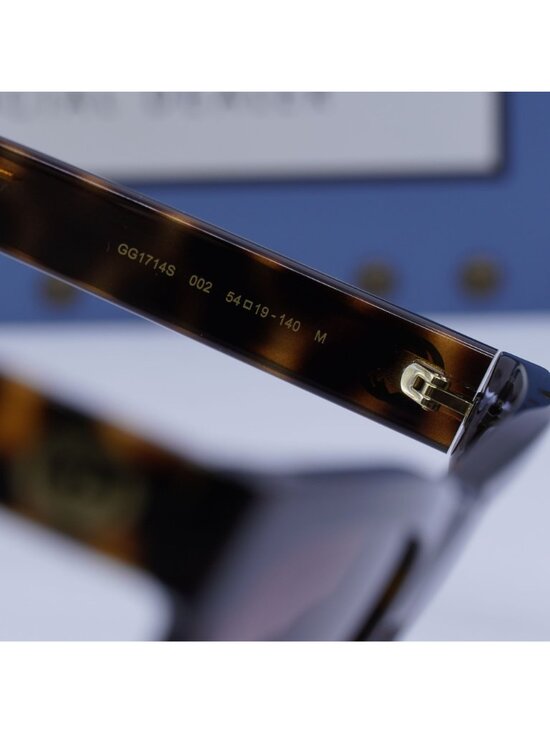 Gucci GG1714S 002 Square Sunglasses - Havana / Brown Gradient main image 3